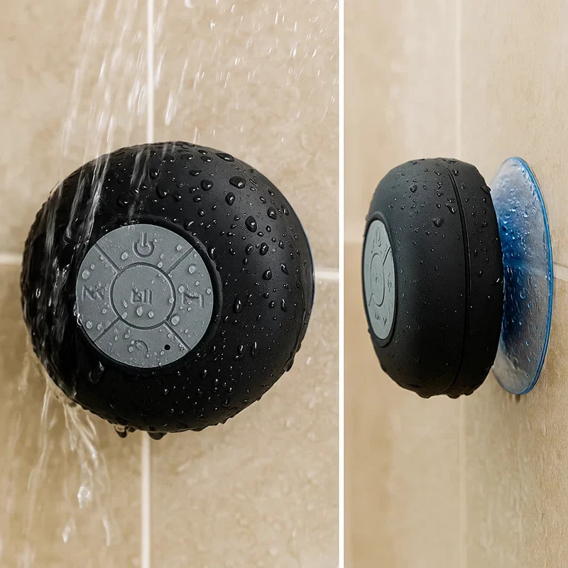 Kompakt Vandtæt Bluetooth Højttaler med Kraftfuld Bas