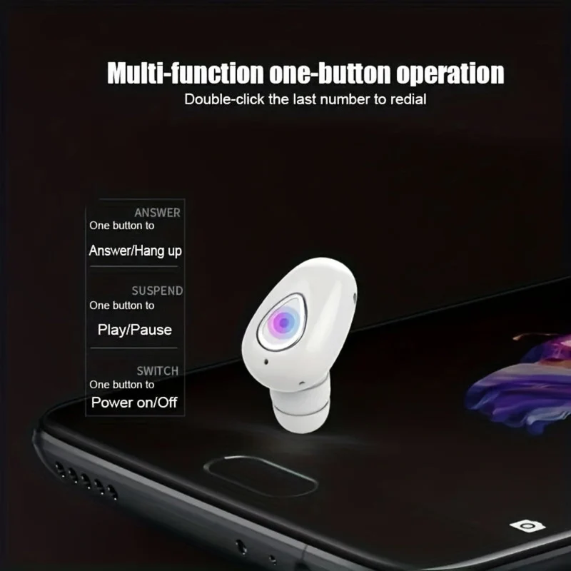 Trådløs Bluetooth Earbud med Klar Lyd & Komfortabel Pasform