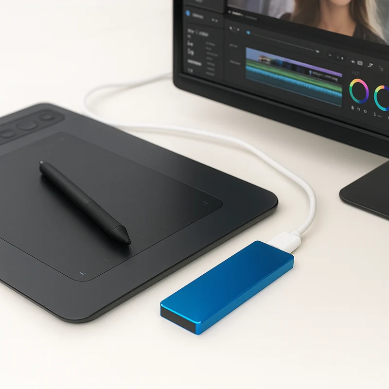 Kompakt Bærbar SSD med Hurtig Dataoverførsel