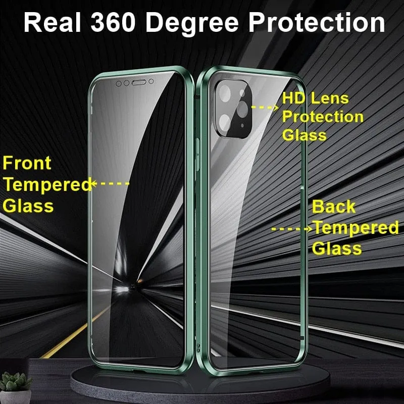 Robust iPhone-cover med 360° beskyttelse og linsebeskytter