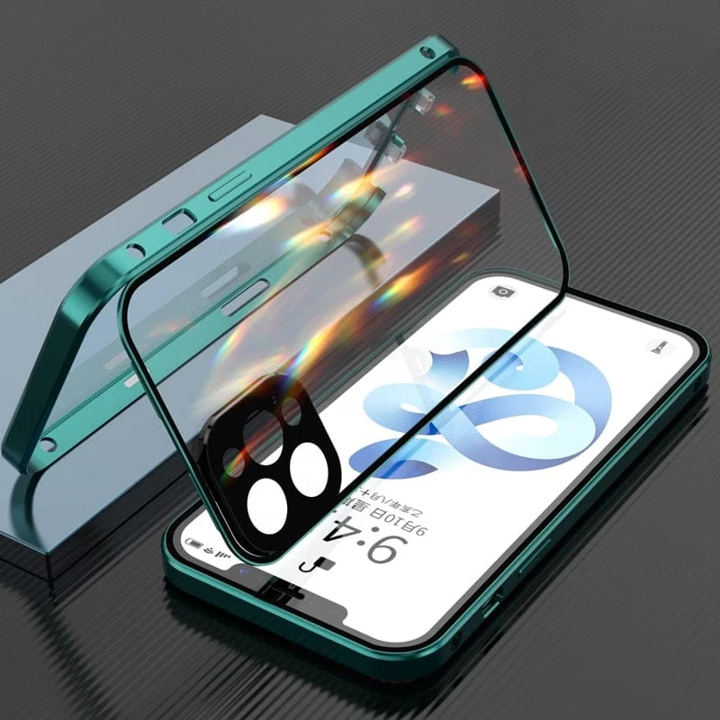 Robust iPhone-cover med 360° beskyttelse og linsebeskytter
