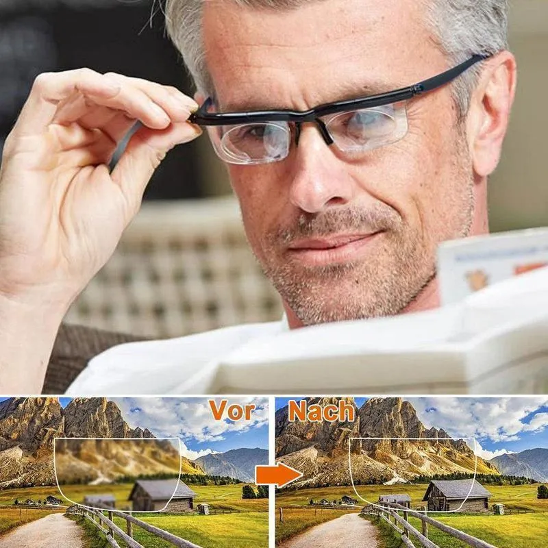 Justerbare læsebriller med fokusstyring – Klar syn på alle afstande