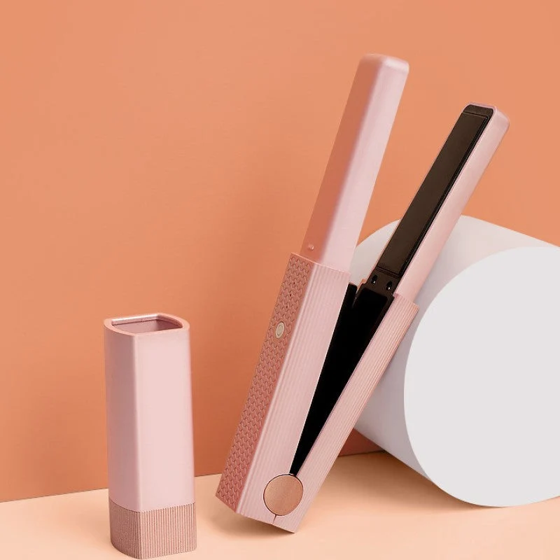 Trådløs Mini Glattejern med Hurtig USB-opladning - Salonfinish