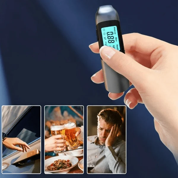 Digital Alkoholtester med USB Opladning – Hurtig & Hygiejnisk