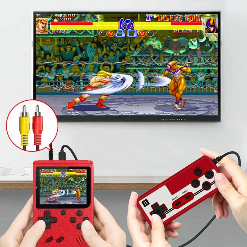 Bærbar Retro Spilkonsol – 400 Klassiske Spil i Lommen