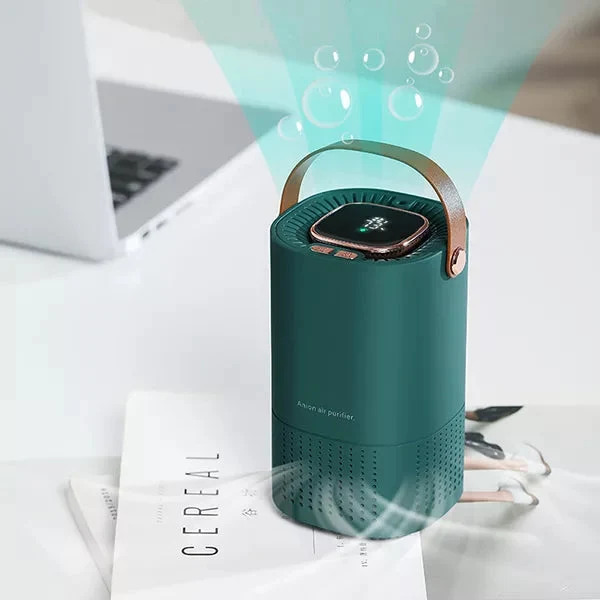 Kompakt HEPA Luftrenser med USB og Ion Generator til Hjem