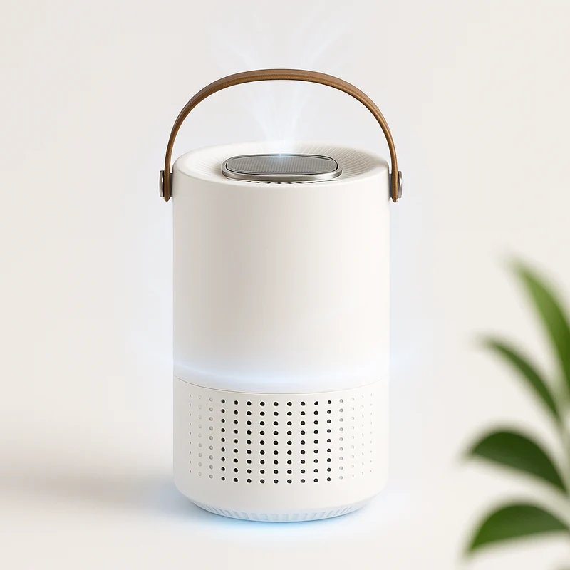 Kompakt HEPA Luftrenser med USB og Ion Generator til Hjem