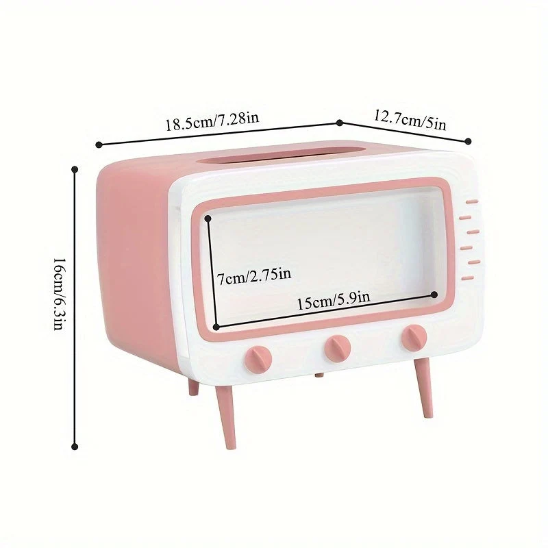 Retro Servietdispenser med Mobilholder – Stilfuld og Praktisk