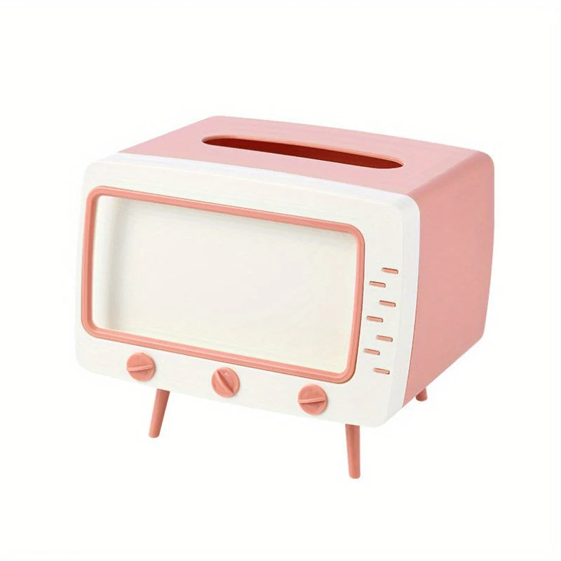 Retro Servietdispenser med Mobilholder – Stilfuld og Praktisk