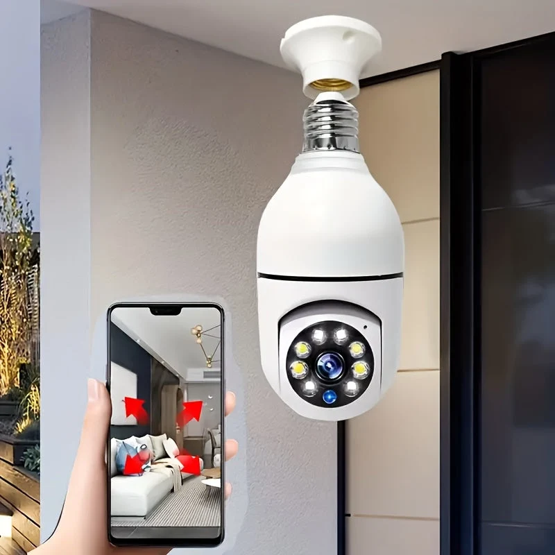 Sikkerhedslampe med HD Kamera og Natvision til Hjemmet