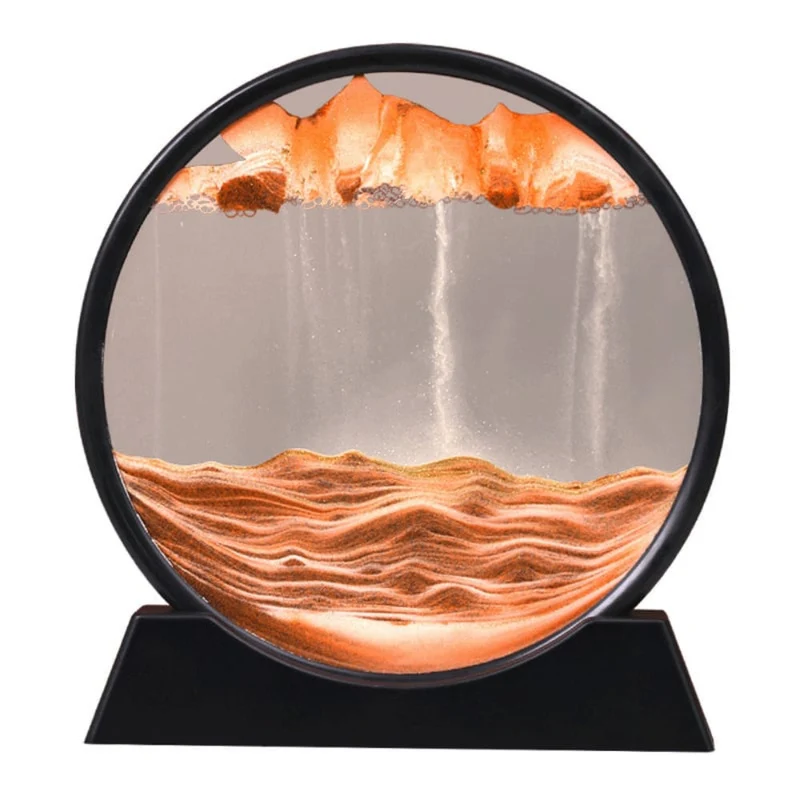 Afslappende 3D Sandkunst i Glas – Skab Ro i Dit Hjem
