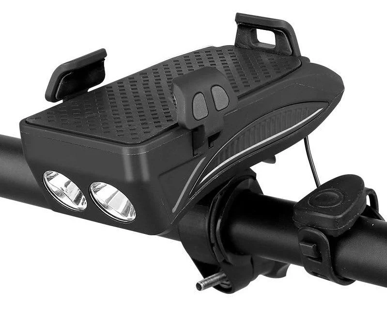 Multifunktionel Cykeltilbehør med Telefonholder & LED Lys
