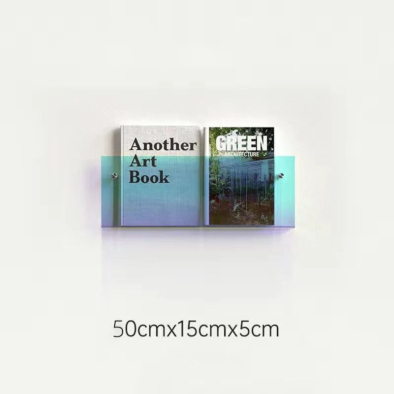 Væghængt Akryl Magasinholder - Minimalistisk og Elegant