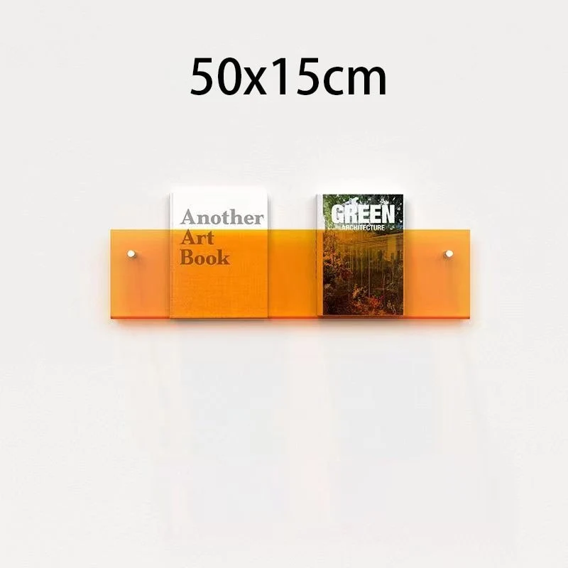 Væghængt Akryl Magasinholder - Minimalistisk og Elegant