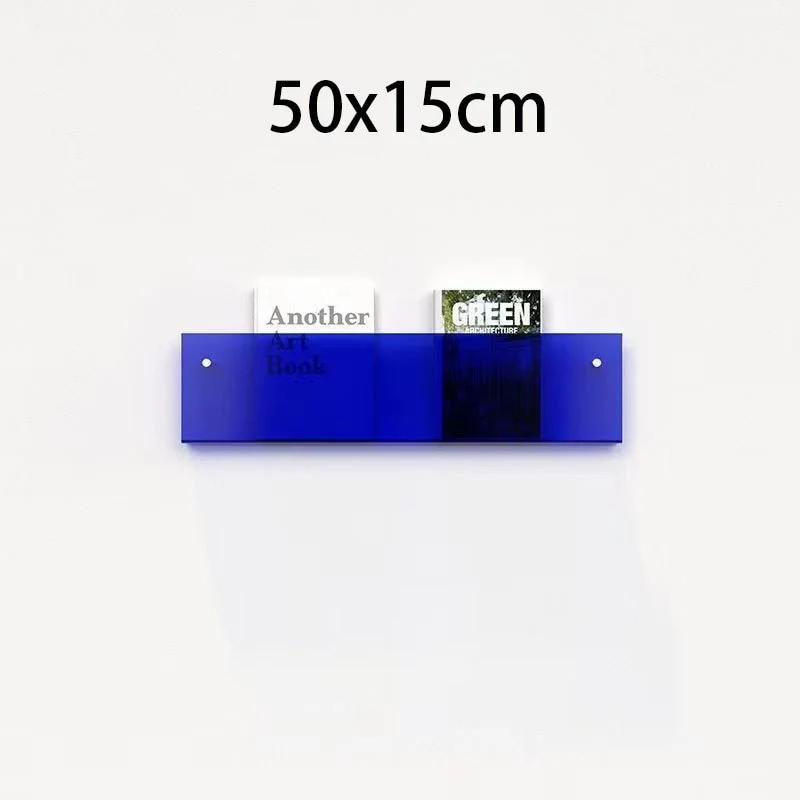 Væghængt Akryl Magasinholder - Minimalistisk og Elegant