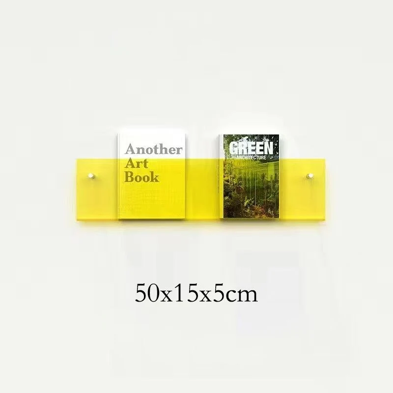 Væghængt Akryl Magasinholder - Minimalistisk og Elegant