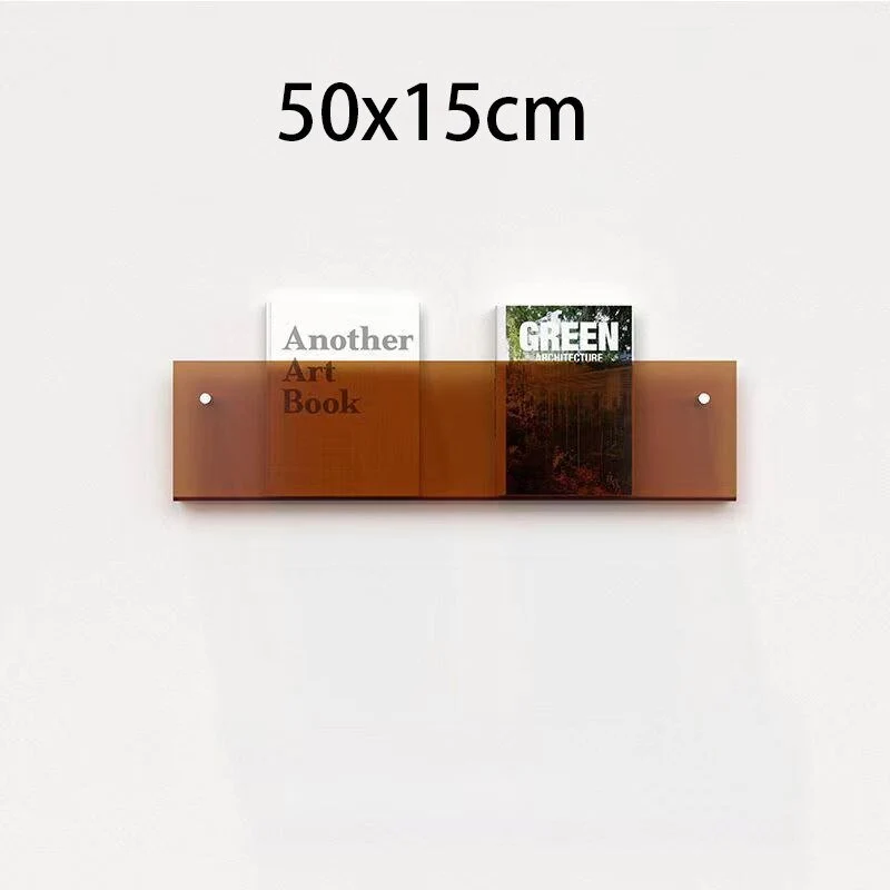 Væghængt Akryl Magasinholder - Minimalistisk og Elegant