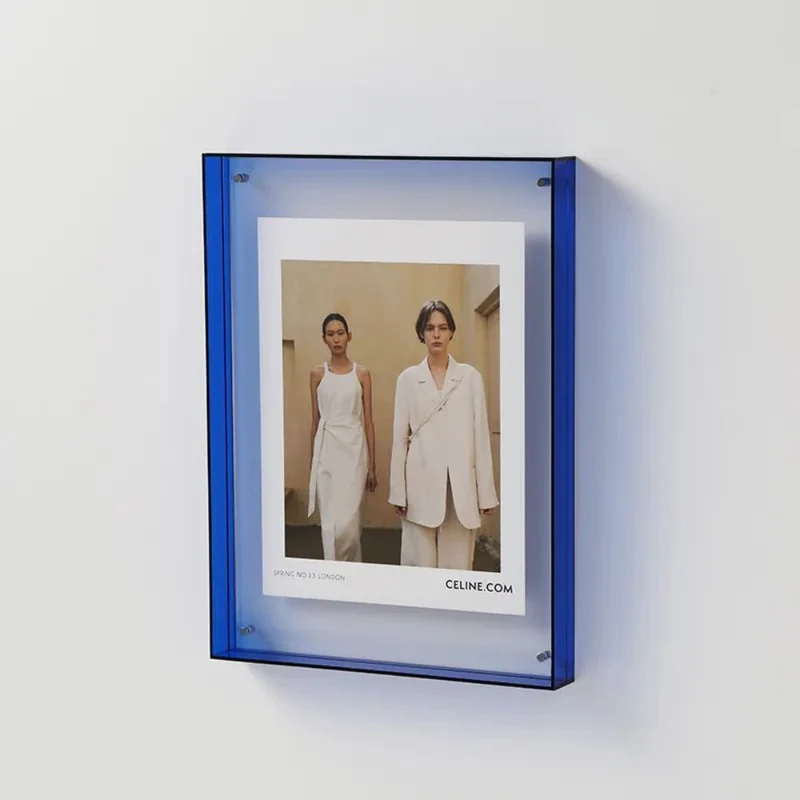 Acryl fotoramme med farvet kant - Stilfuld og moderne