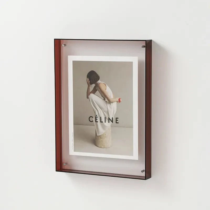 Acryl fotoramme med farvet kant - Stilfuld og moderne