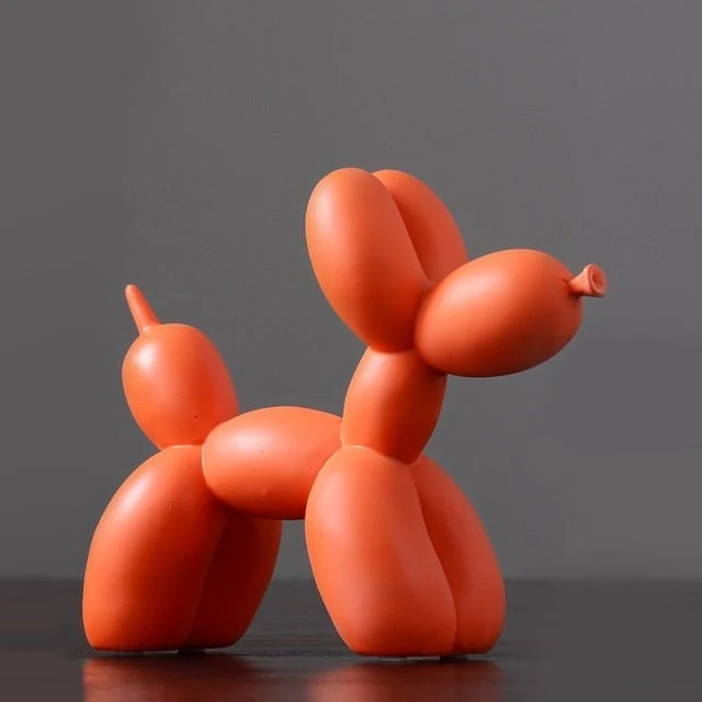Moderne Ballonhund Dekoration i Resin til Hylder og Borde