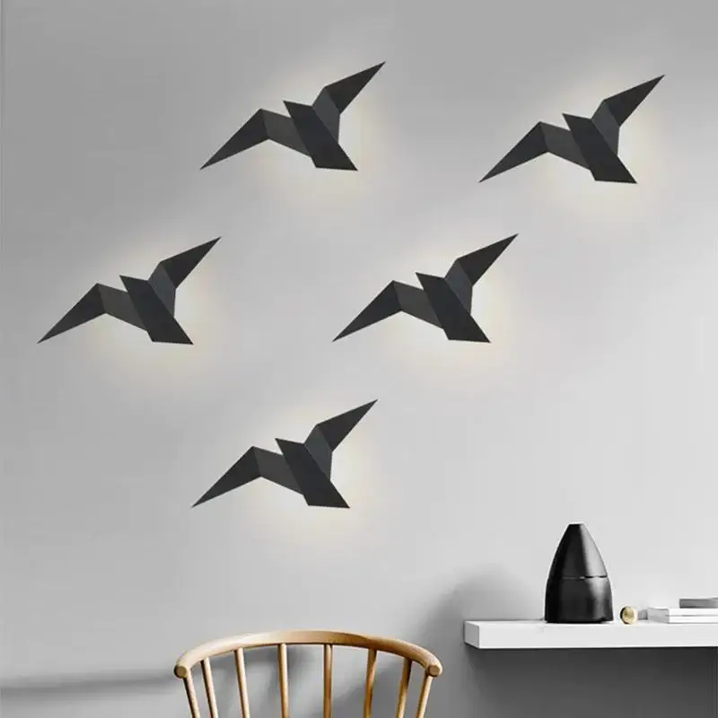 Moderne Origami Væglampe med Varmt LED Lys