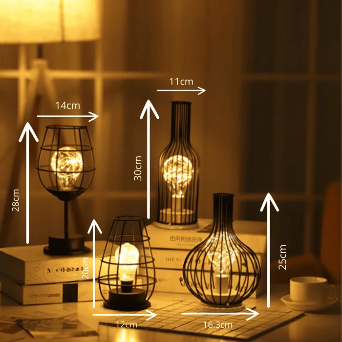 Flaskeformet LED Lampe | Hyggebelysning til Soveværelset
