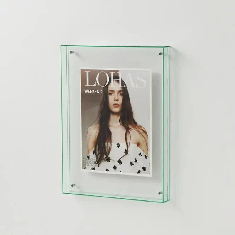 Elegant Akryl Fotoramme med Livlige Farvekanter