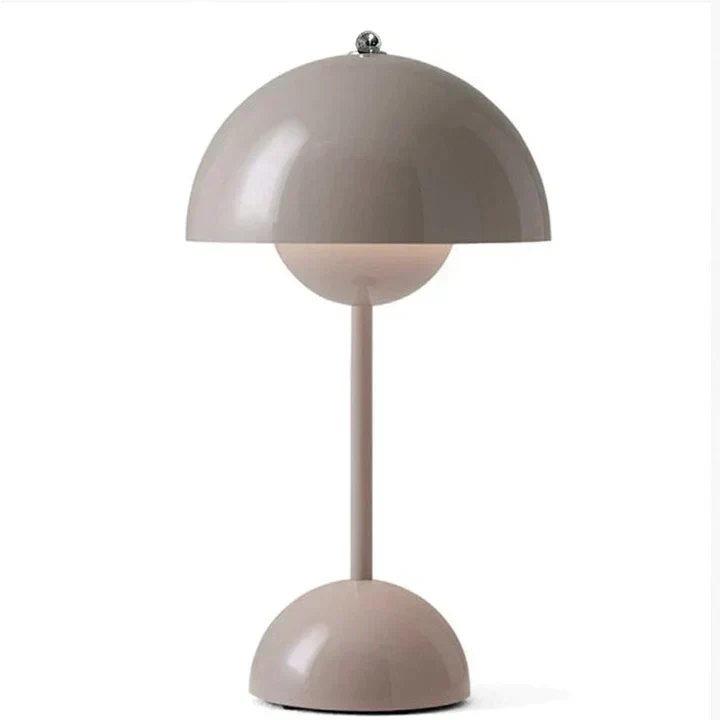 Nordisk Bordlampe i Svampeform – Justerbar Lysstyrke