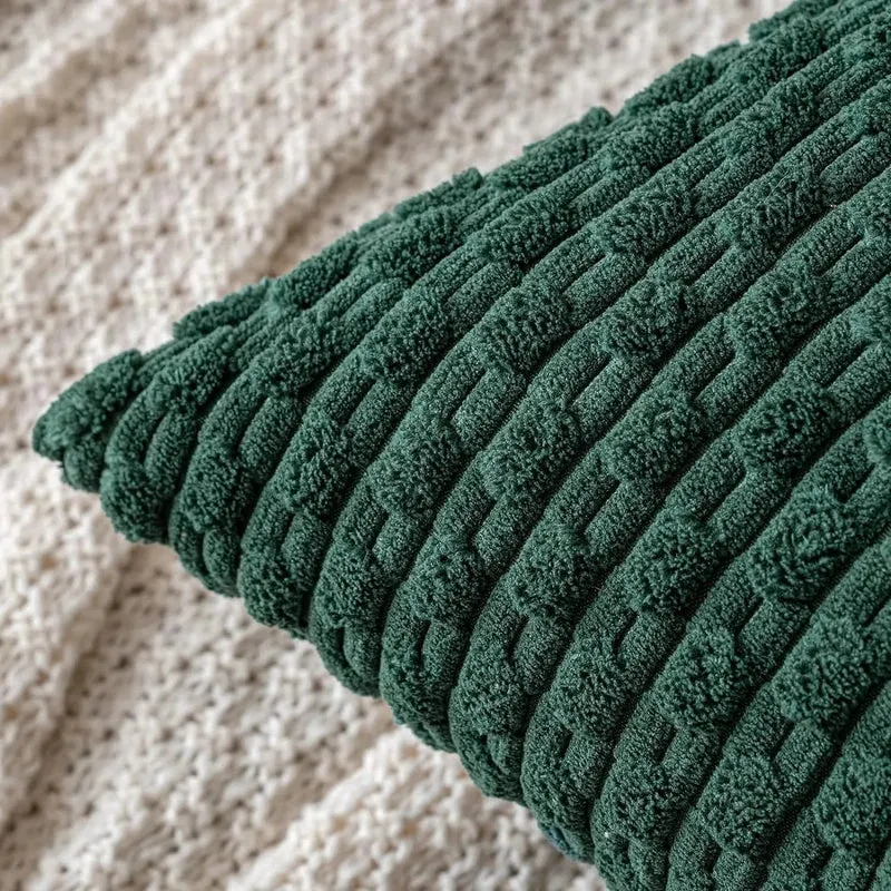 Bløde Velour Pudebetræk med Boheme Struktureret Design