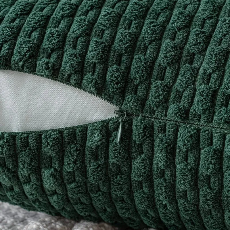 Bløde Velour Pudebetræk med Boheme Struktureret Design