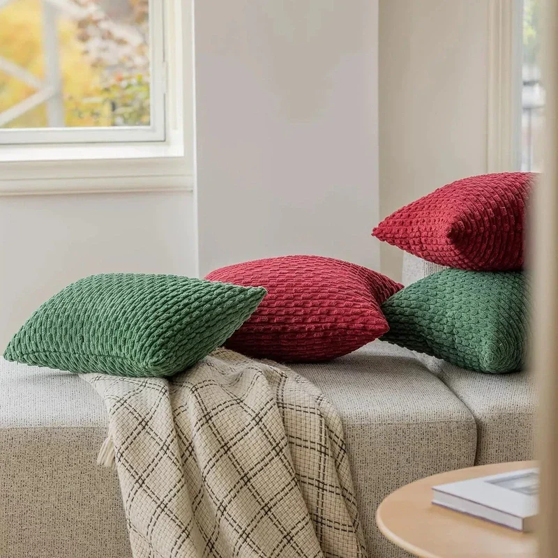 Bløde Velour Pudebetræk med Boheme Struktureret Design