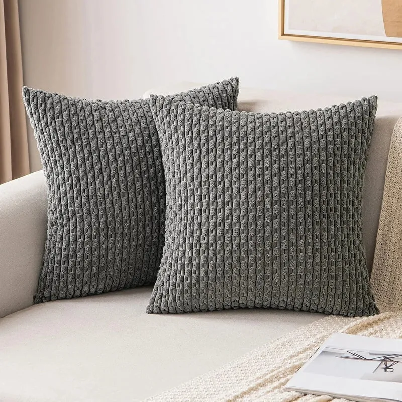 Bløde Velour Pudebetræk med Boheme Struktureret Design