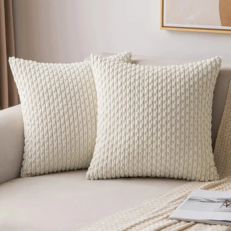Bløde Velour Pudebetræk med Boheme Struktureret Design