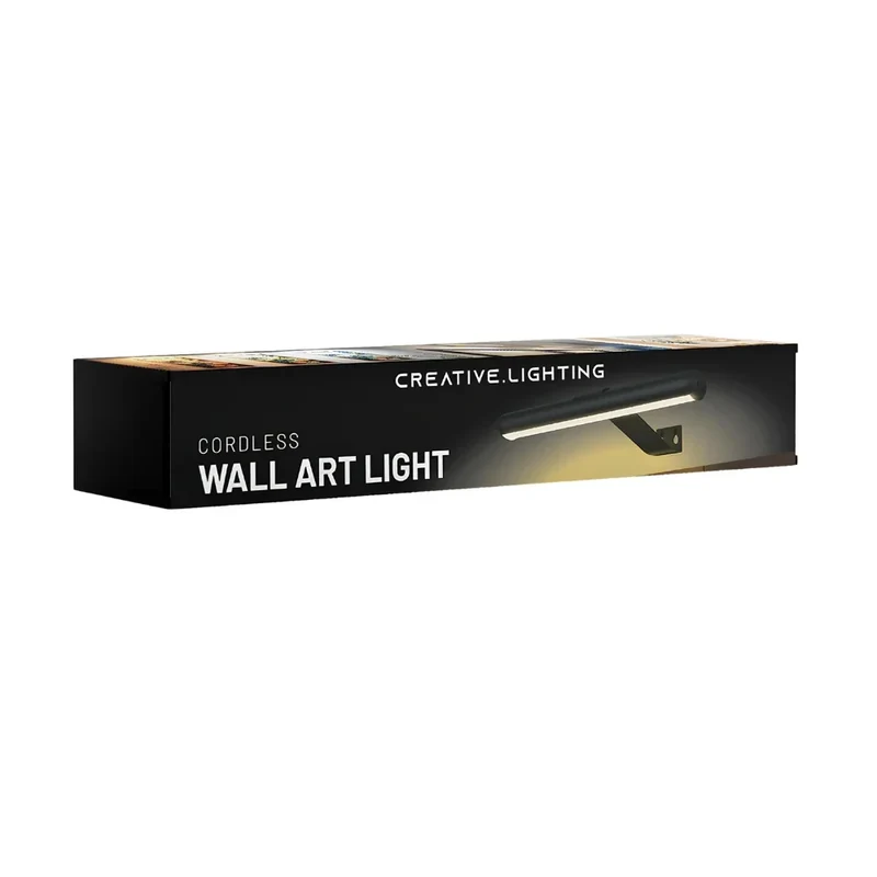 Trådløs LED-billedlampe med opladning og fjernbetjening