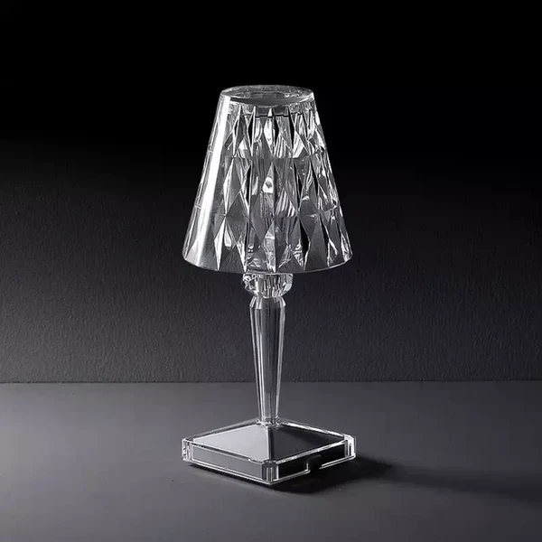 Krystaleffekt Bordlampe med Touch & Justerbart Lys