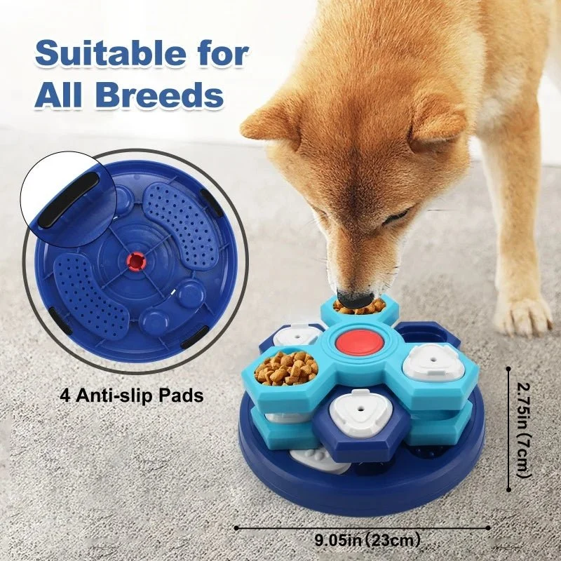 Interaktiv Hundefoderskål med Puzzle-design for Langsommere Måltider