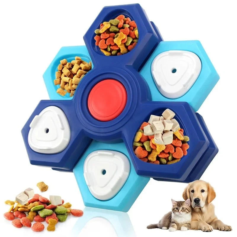 Interaktiv Hundefoderskål med Puzzle-design for Langsommere Måltider