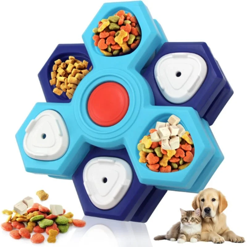 Interaktiv Hundefoderskål med Puzzle-design for Langsommere Måltider