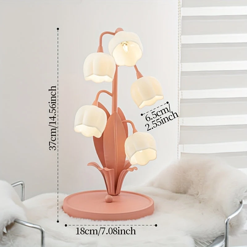 Romantisk Blomsterlampe med USB – Blød, Hvidt Lys