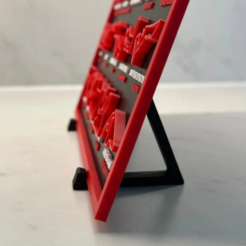 3D Printet F1 Banelayout - Komplet Sæsonoversigt