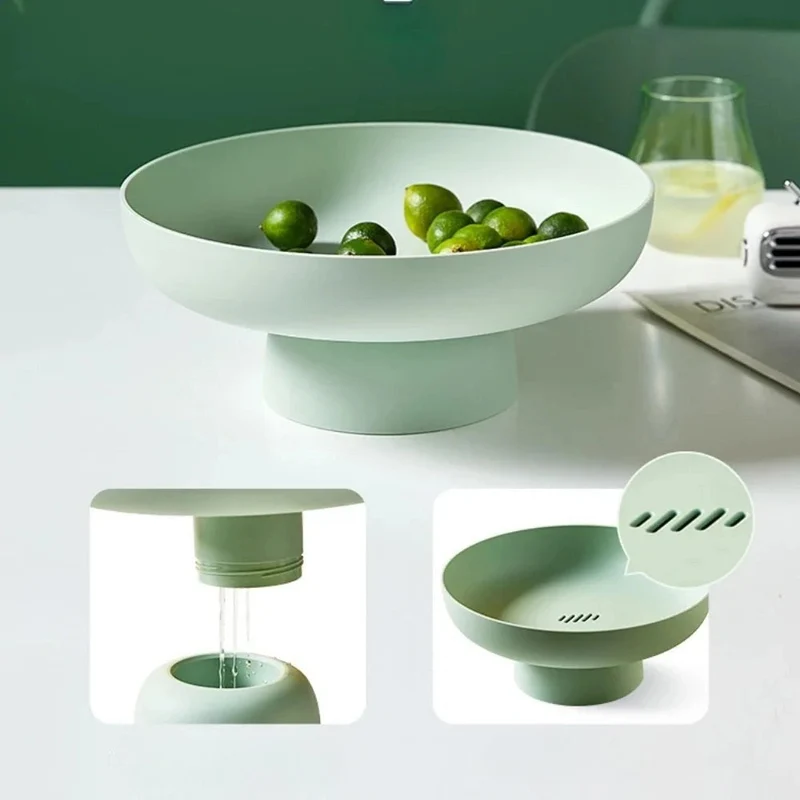 Retro Frugtskål med Hævet Sokkel – Moderne, Let Design