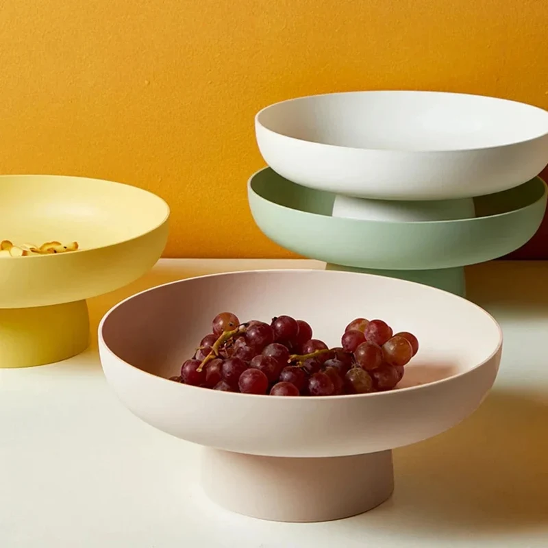 Retro Frugtskål med Hævet Sokkel – Moderne, Let Design