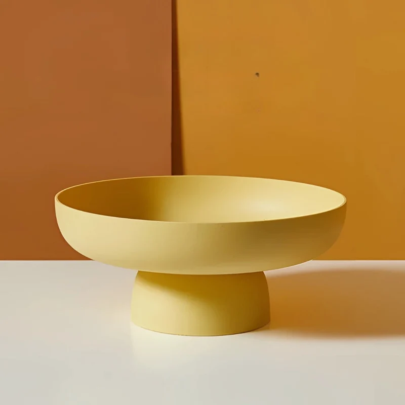 Retro Frugtskål med Hævet Sokkel – Moderne, Let Design