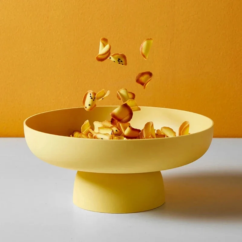 Retro Frugtskål med Hævet Sokkel – Moderne, Let Design