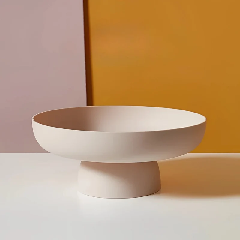 Retro Frugtskål med Hævet Sokkel – Moderne, Let Design