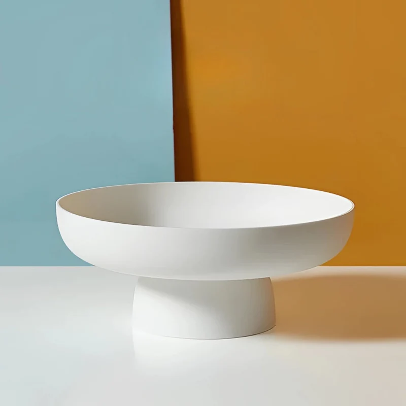 Retro Frugtskål med Hævet Sokkel – Moderne, Let Design