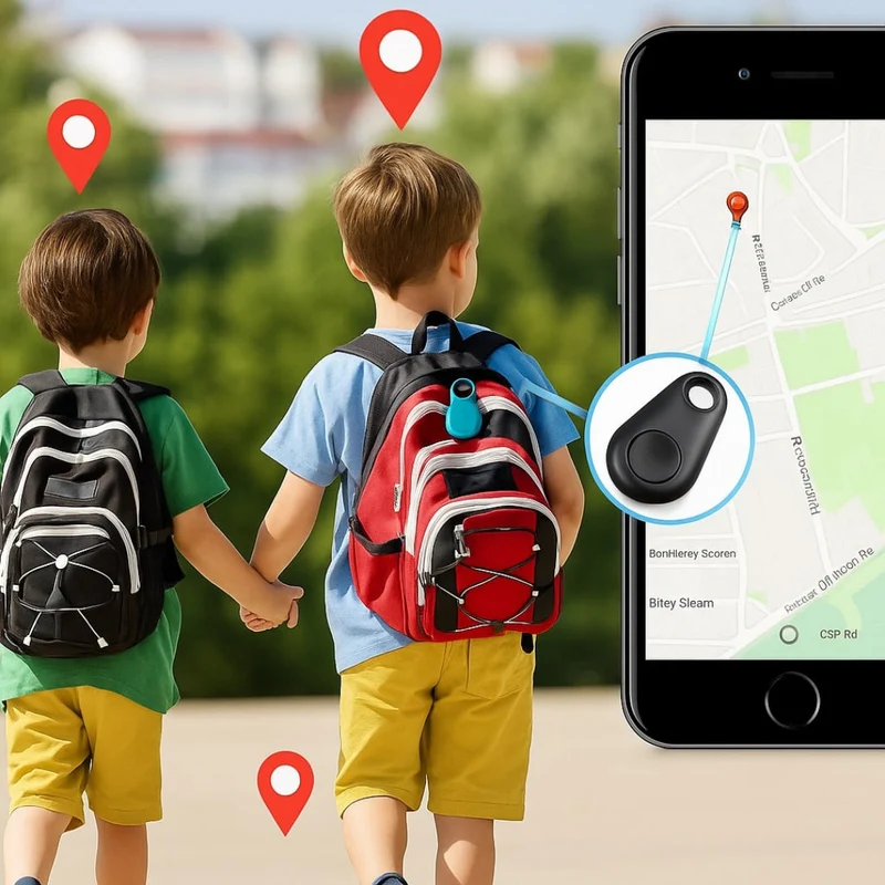 Kompakt GPS Tracker: Livetracking til Nøgler & Kæledyr