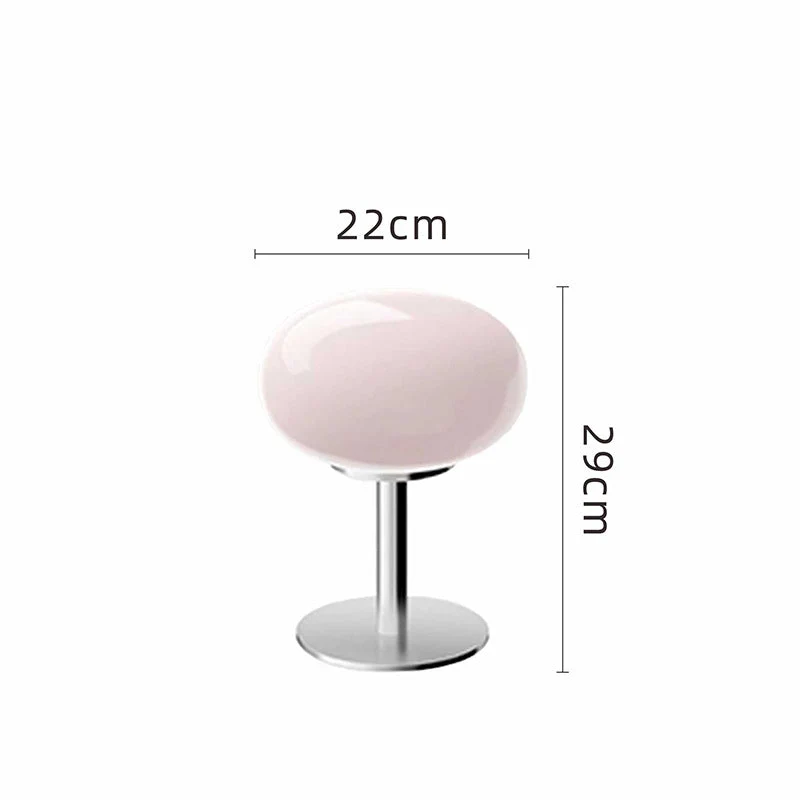Italiensk Glasbordlampe – Moderne Design og Blødt Lys