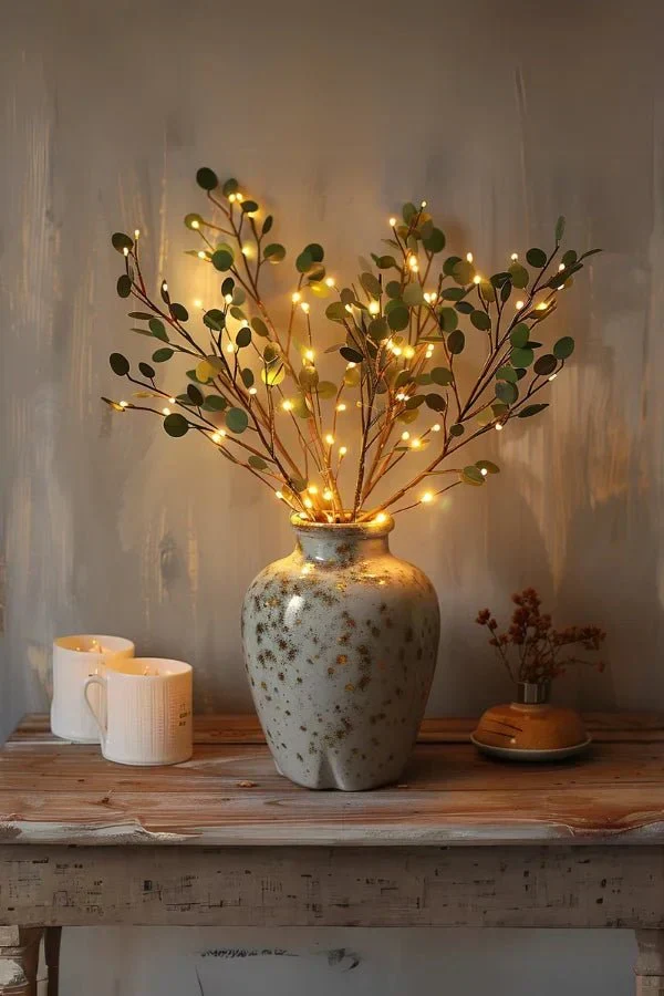 Dekorative LED-grene med blomsterlys – Skab varm atmosfære