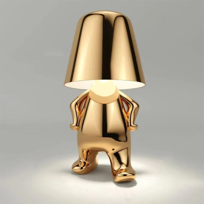 Dekorativ LED Bordlampe med Unik Skulpturel Design